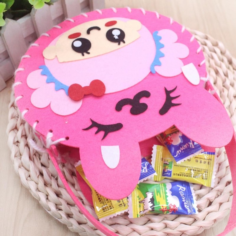 seimeinoki Mini Handmade Bag Kit, Felt Fabric, 6 Types, Sewing