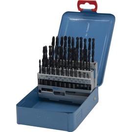 GERTUS 1914130 Rose Box with 51 Twist Drills in DIN 338 HSS-R 118° Diameter 1.0-5.9 x 0.1 mm Rising