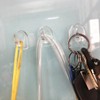 WHTCHSU 10Pcs Clear Adhesive Wall Hooks for Hanging, heavy duty