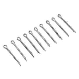 Rossijum 10 Pcs Motorcycle Disc Brake Padlock Pins, High Quality Stainless Steel Split Cotter Lock Pins, Stainless Steel Stopper Lock Pins for Bicycle Outdoor Activities