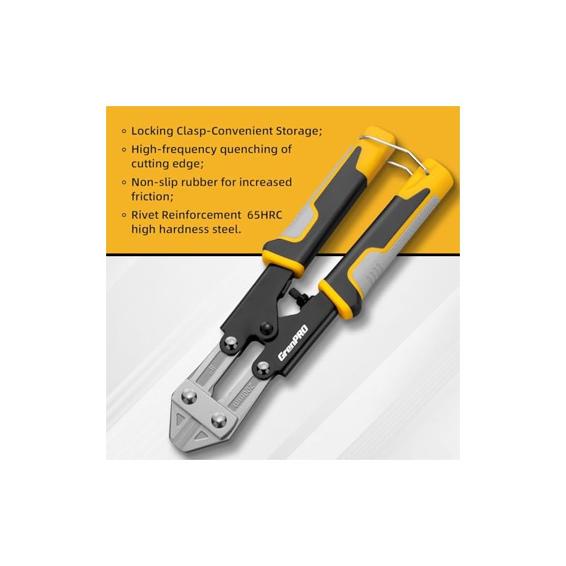 GRENPRO Wire Cutters Heavy Duty 8 Inch, Mini Bolt Cutter
