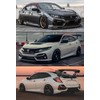Fits for 2017-2021 Honda Civic Hatchback FK JDM 3D Wavy