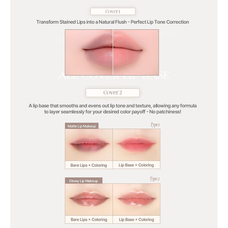 Heart Percent Dot On Mood All Cover Lip Base Dote