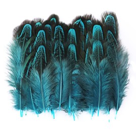 50 Pcs Purple Pheasant Feathers 2-3 Inches Plumage for Crafts Clothing Sewing Decorating Accessories