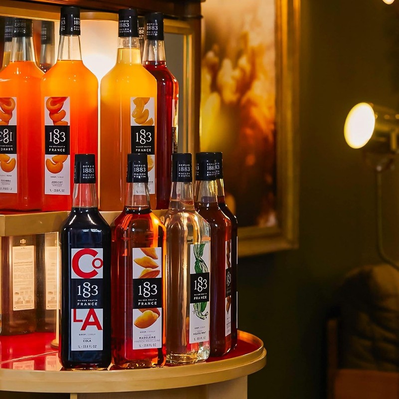 1883 Coffee Syrup, French Vanilla Syrup for Drinks, Made in