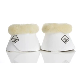 LeMieux WrapRound Lambswool Overreach Horse Boots - Over Reach or Bell Boots for Horses - Protective Gear and Training Equipment - Equine Boots, Wraps & Accessories (White/Medium)