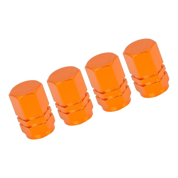 Partuto 4 Pcs Universal Tire Stem Valve Caps - Aluminum