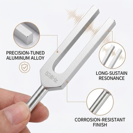 Tuning Forks for Healing Set, 128Hz 136.1Hz 432Hz 528Hz Weighted/Unweighted