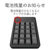 Elecom TK-TDM017BK USB-A Numeric Key, Wireless (Receiver Included) Membrane, 10