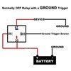 5Pcs Automotive Relay 12V DC 30A 4 Pin 4 Wire