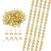 sourcing map 5Pcs Upholstery Tacks Strips, 3.28ft Decorative Nail Trims