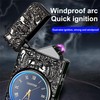 Plasma Portable Electric Lighter, Windproof USB Rechargeable, with LED Lighting