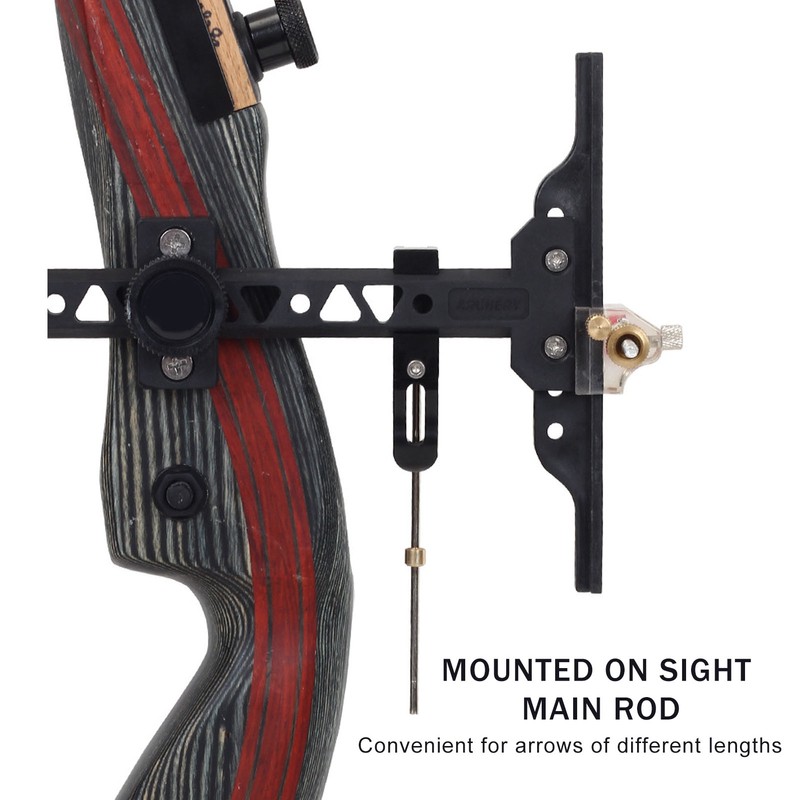 Archery Clicker Aluminium Alloy Recurve Bow Clicker with Adjusting Sliders