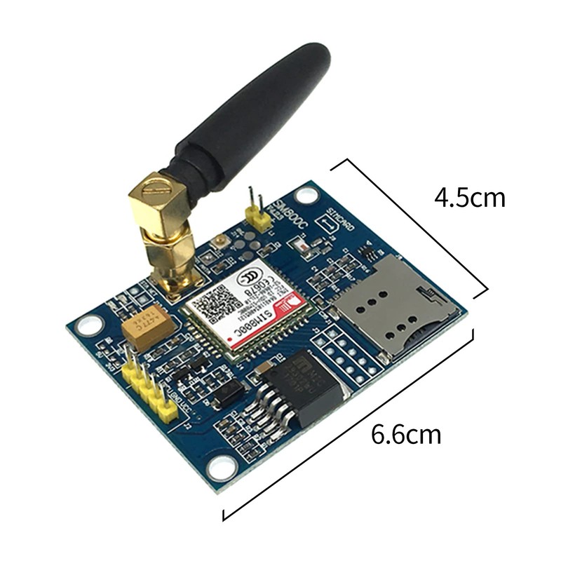 SIM800C GSM/GPRS Module with SMA Antenna for Raspberry Pi Experimental