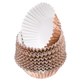 HARFINGTON 400 Count Champagne Foil Muffins Cupcake Liners Standard Size Metallic Baking Cups Wrappers Greaseproof for Party Wedding Birthday