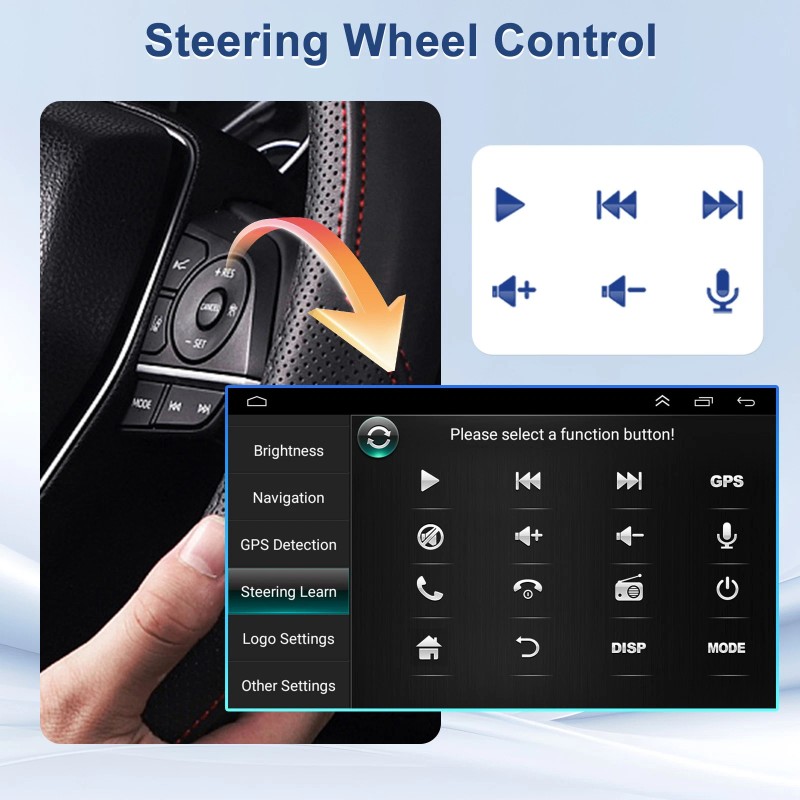 Android 13.0 Car GPS Navi Radio Stereo WiFi Player For