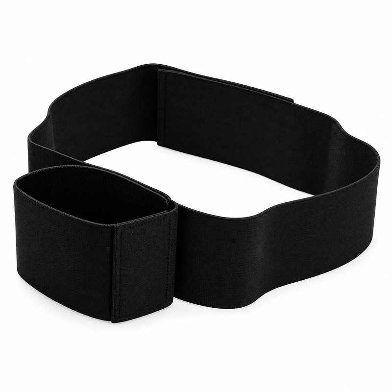 Golf Swing Arm Strap for Beginner Practice – Black Double-Ring