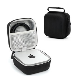 Houdsuem Case Protective Storage Portable Apple Mac Mini M4/M4 Case for Apple 2024 Mac mini M4 Pro (Black)