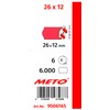 Meto 9506165 26 x 12 mm Hand Labelers - Fluor