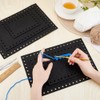 PH PandaHall 6pcs Black Felt Bag Bottom for Crochet, 3