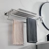 RTCUL Bathroom Towel Rack 24 Inch Tower Holder with Double