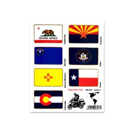 Quattroerre 8217 Sticker Flag Ride Tour America