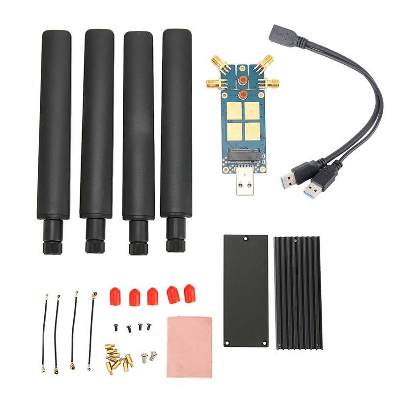 5G DONGLE Expansion Board 4 Antennas Aluminum Alloy ABS USB3.1