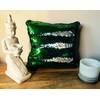 MERMAID SEQUIN CUSHION Cover Pillow Case Reversable Flip Sequins Sofa