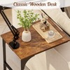 Floor Kindle Phone Tablet Stand with End Table for Overhead