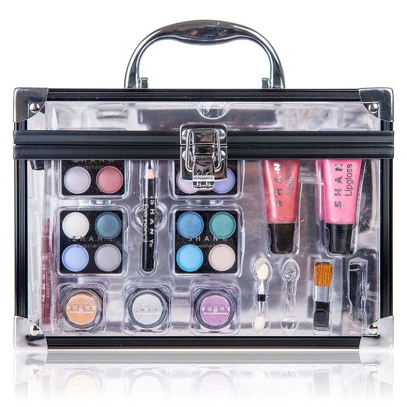 SHANY Carry All Trunk Makeup Train Case with Re-usable Aluminum