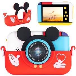 Children's Digital Camera, Toy Camera, Kids, Digital Camera, Front and Rear 28 Megapixels, 1080P Recording, Continuous Shooting, Photography, Timer Photography, Selfies, 3x Zoom, 2.4 Inches, IPS Screen, Educational, Unisex, Children's Gift, Japanese Inst