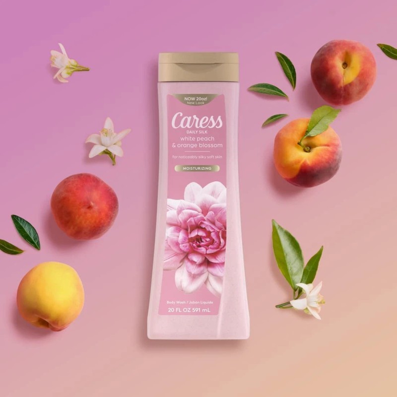 Caress Body Wash With Silk Extract For Noticeably Silky, Soft
