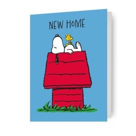 peanuts, new home, occasion card