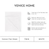 Venice Home 100% Cotton Flat Top Sheet Only - T-Shirt