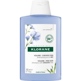 Klorane - Volumising Shampoo with ORGANIC Flax - Fine hair, 1 x 200ml bottle