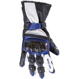 Richa Ravine Leather Motorcycle Gloves 3XL Black Blue