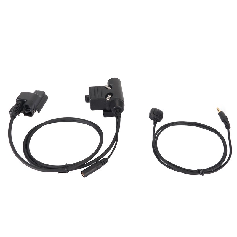 U94 PTT Adapter Durable Portable Military Intercom Headset Adapter for