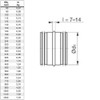 I-sells Metal Ducting Male Sleeve Connector 125mm / 5 inch