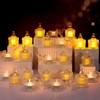 FoldTier 24 Pcs Votive Candle Holders Bulk, Glass Candle Jars