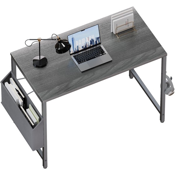 Pamray 32 Inch Computer Desk for Small Spaces with Storage