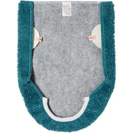 Okato Color Mode Premium O-shaped U-shaped Suction Lid Cover, Turquoise Blue, Approx. Length 19.3 x Width 16.1 inches (49 x 41 cm) (including folded part)