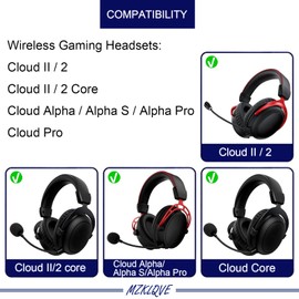 Cloud Alpha Hinge Clamps - Replacement Hinge Side Buckles Parts for HyperX Cloud Alpha/Alpha S/Alpha Pro, Cloud 2/Cloud II/Cloud 2 Core/Cloud Core Wireless Gaming Headsets (Left + Right)