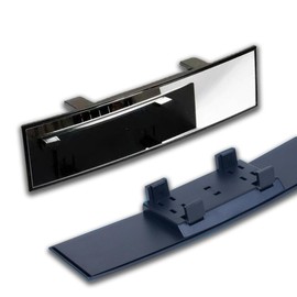 Honibaoto Rear View Mirror for Car, Mirrors Universal 12 Inch Interior Clip On Panoramic Rearview Mirror,HD Anti Glare Wide Angle and Reduce Blind Spot,Universal Use for Cars, SUVs, Trucks, Vehicles