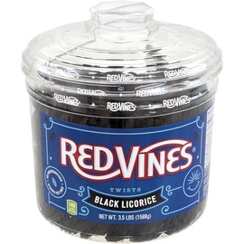 Red Vines Black Licorice Twists (4-Pound Jar)