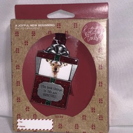 Holiday Tails Pet Ornament Dog Cat Insert Photo Christmas Best Things In Life Are Rescued/2a