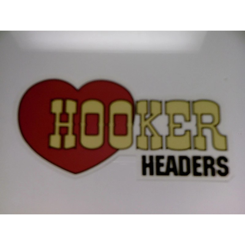 Hooker Headers Vintage Drag Racing window sticker decal NHRA Rat