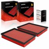 A-Premium 2-PC Pre-oiled Engine Air Filter Compatible with Dodge Charger