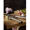 Rösle 12895 Stainless Steel Garlic & Ginger Press with Scraper