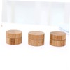 Vaguelly Bamboo Cream Travel Bottles Refillable Cosmetics Containers Safe Sealing