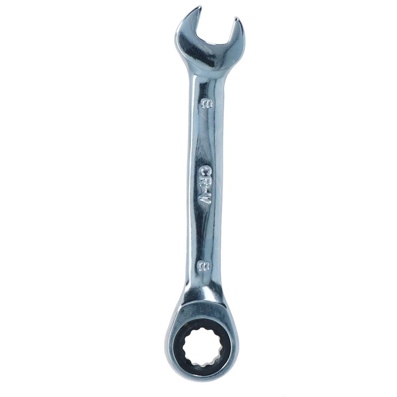 8mm Stubby Ratchet Combination Spanner Metric Wrench 72 Teeth SPN01